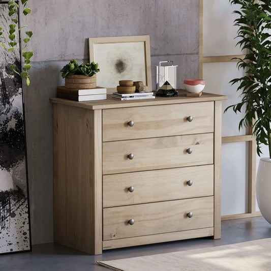 Sideboard und Anrichte – mit Cordbezug, aus Holz, mit Schubladen, 4 Schubladen