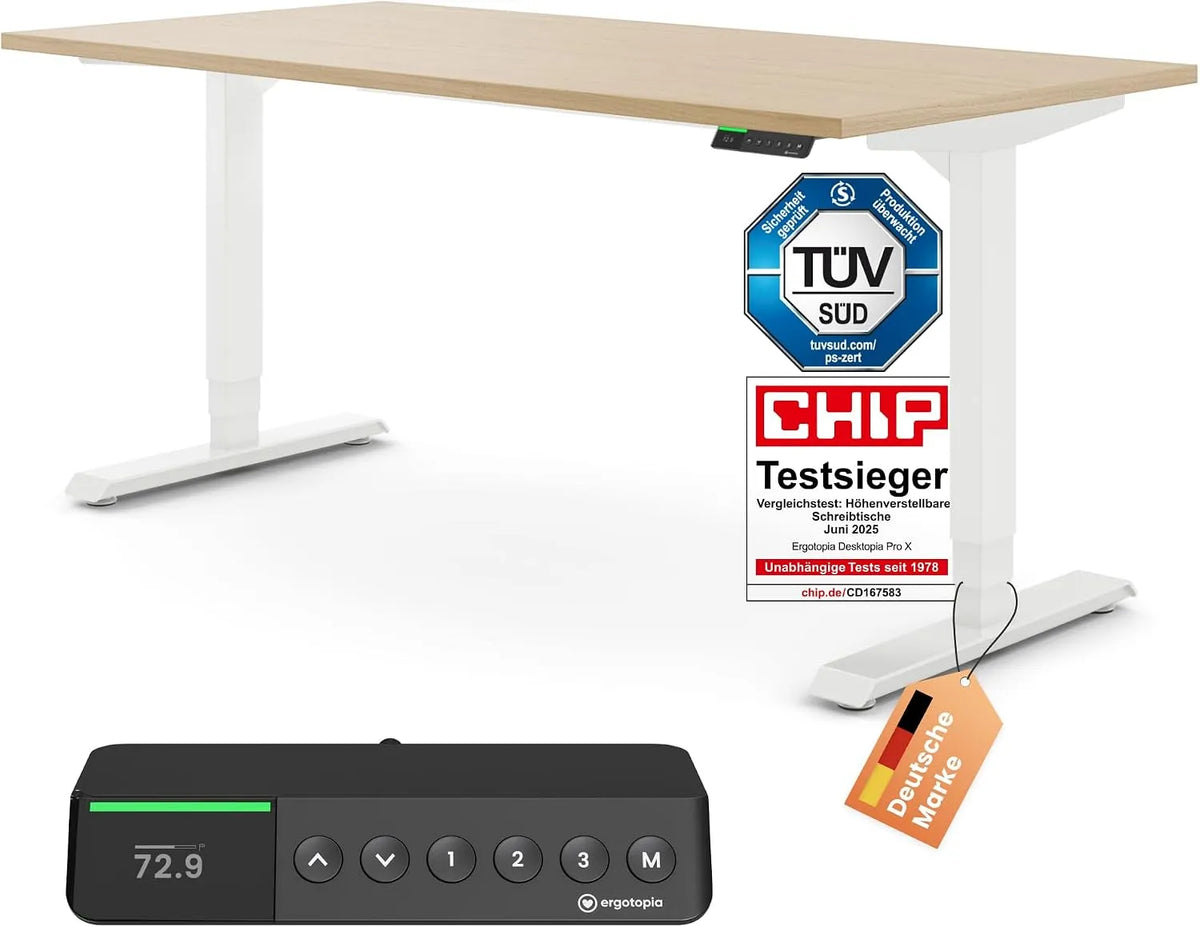 Bartisch – höhenverstellbar, 120 × 80 cm, weiß