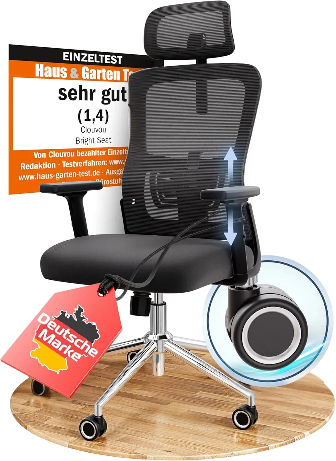 Esszimmerstuhl und Küchenstuhl – TESTSIEGER, für Gaming, 150 kg