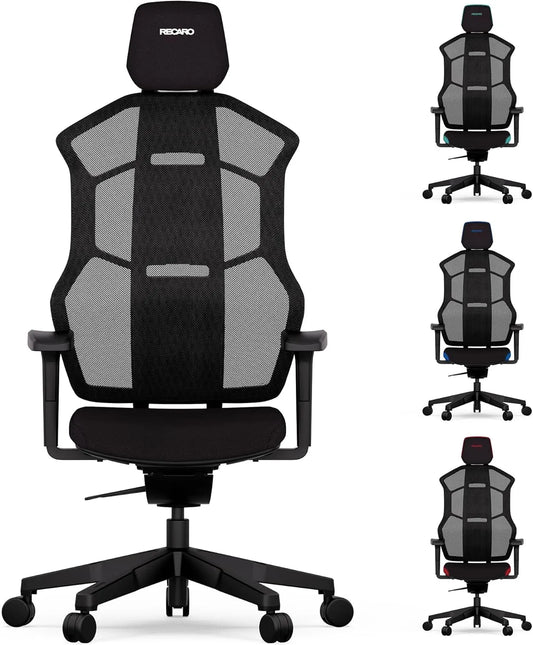 Bürostuhl: AER, für Gaming, 150kg, schwarz