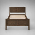 Einzelbett aus Holz 200x100 cm Dunkelbraun