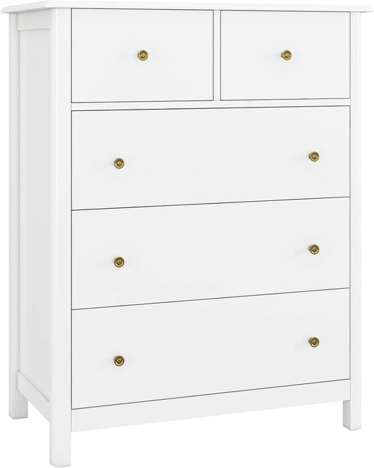 Sideboard und Anrichte: mit Stauraum, mit Schubladen, 5 Schubladen, 74 × 40 × 94cm, weiß
