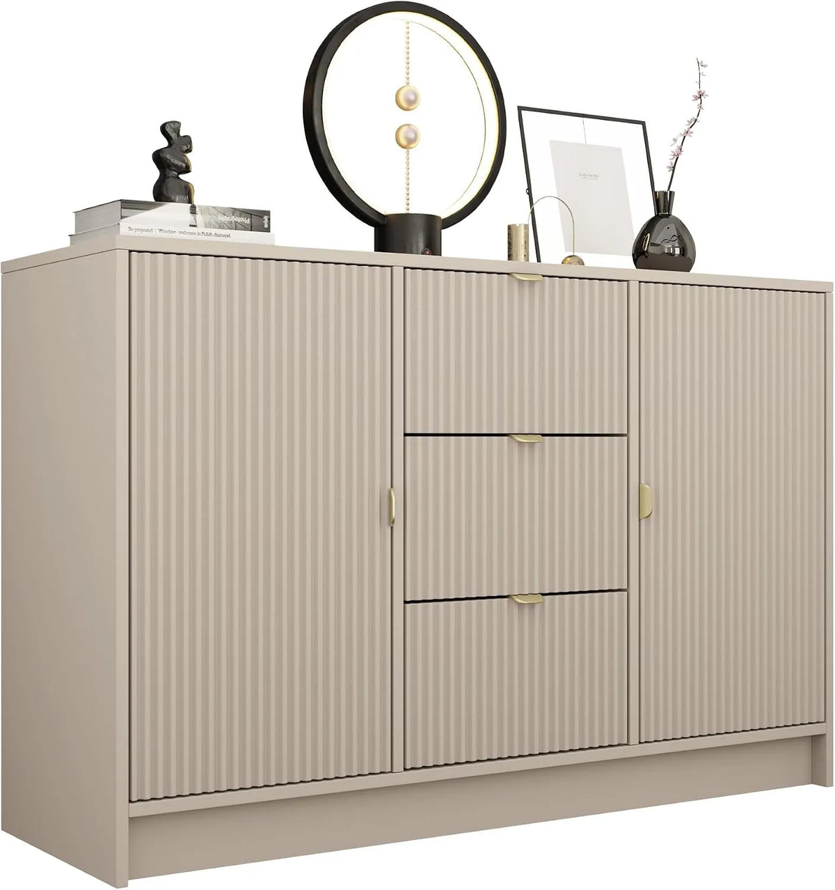 Sideboard und Anrichte — mit Schubladen, 2 Türen, 3 Schubladen, 40 cm