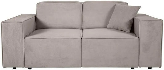 Sofa — mit Schlaffunktion, 2-Sitzer, 185 cm, beige, mit Stoffbezug