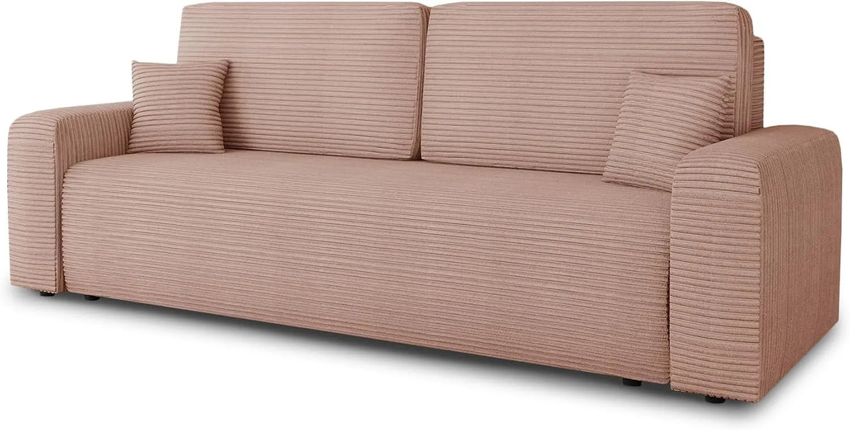 Schlafsofa und Sofabett: Spark, mit Bettkasten, mit Schlaffunktion, rosa