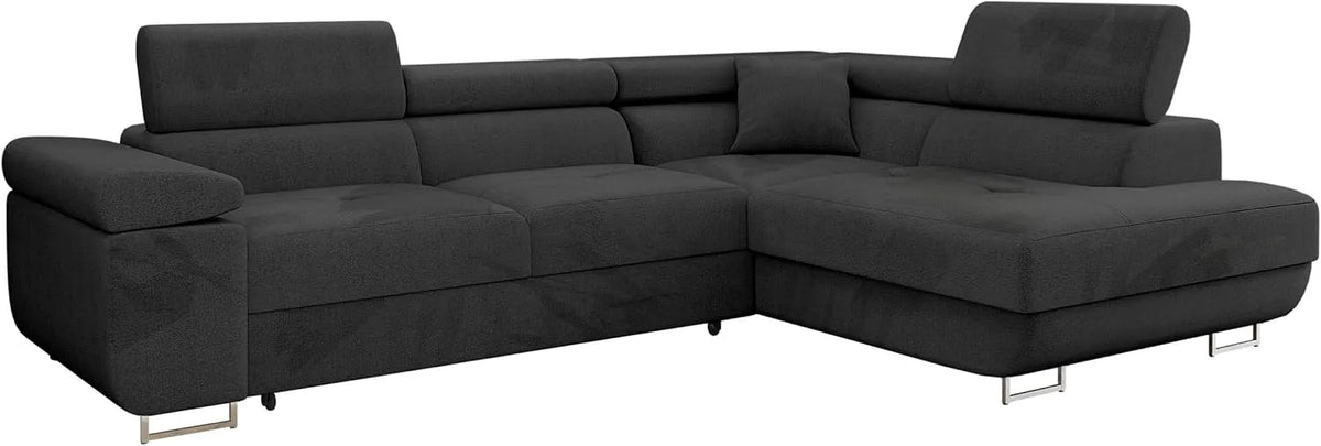 Ecksofa und Wohnlandschaft: Torezio, L-Form, rechte Ausrichtung, mit Bettkasten, mit Schlaffunktion