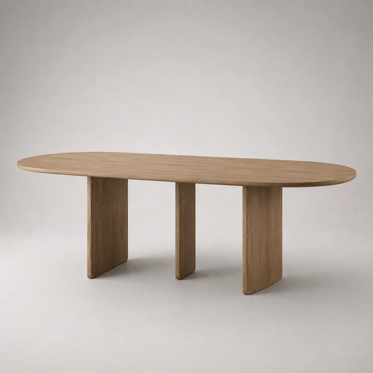 Esstisch Oval Eiche 210x100cm Natur