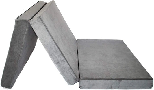 Matratze – klappbar, 200 × 120 × 10 cm, grau