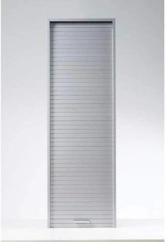 Rollladenschrank und Aktenschrank: Wandmontage, freistehend, mit Einlegeböden, verstellbar, 123, 6 × 40 × 35 cm, aus Aluminium