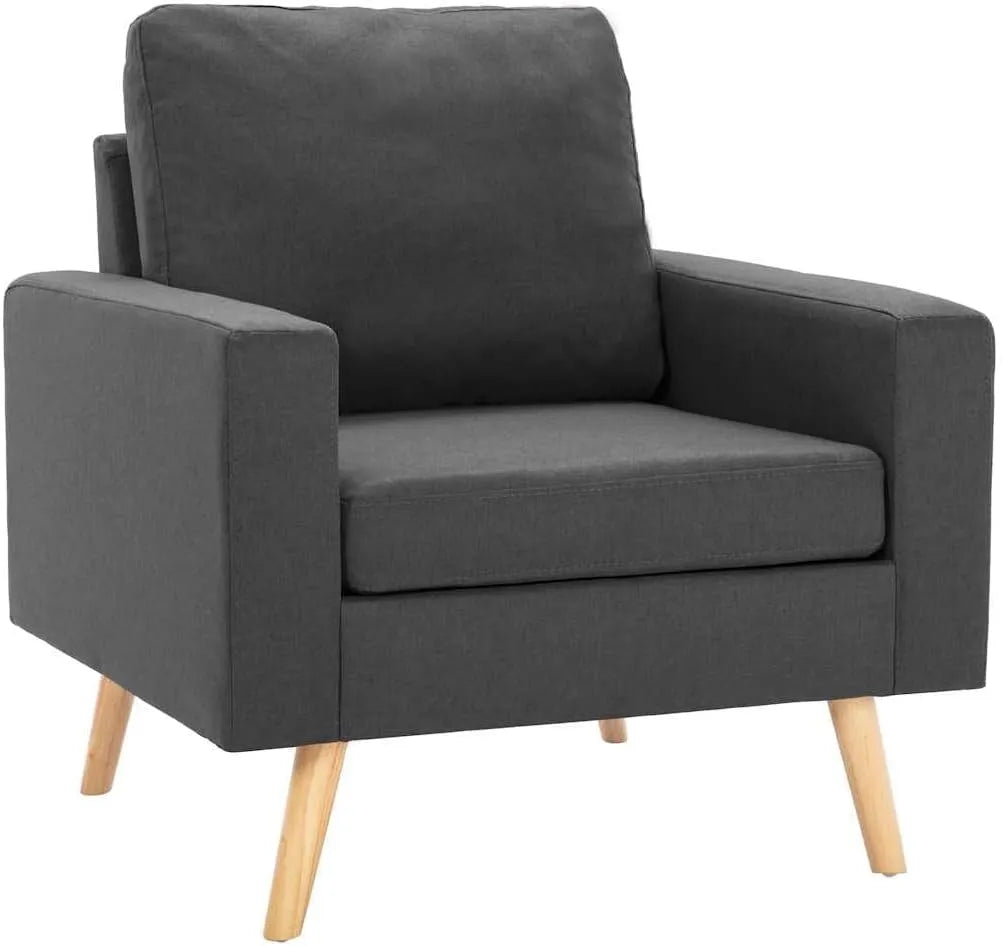 Relaxsessel und Fernsehsessel – Loungesessel Ruhesessel, grau, mit Stoffbezug