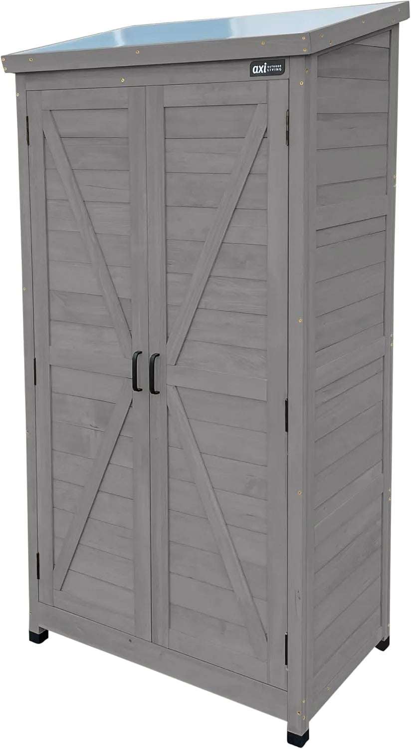 Gartenschrank: aus Holz, 85 × 52 × 174 cm