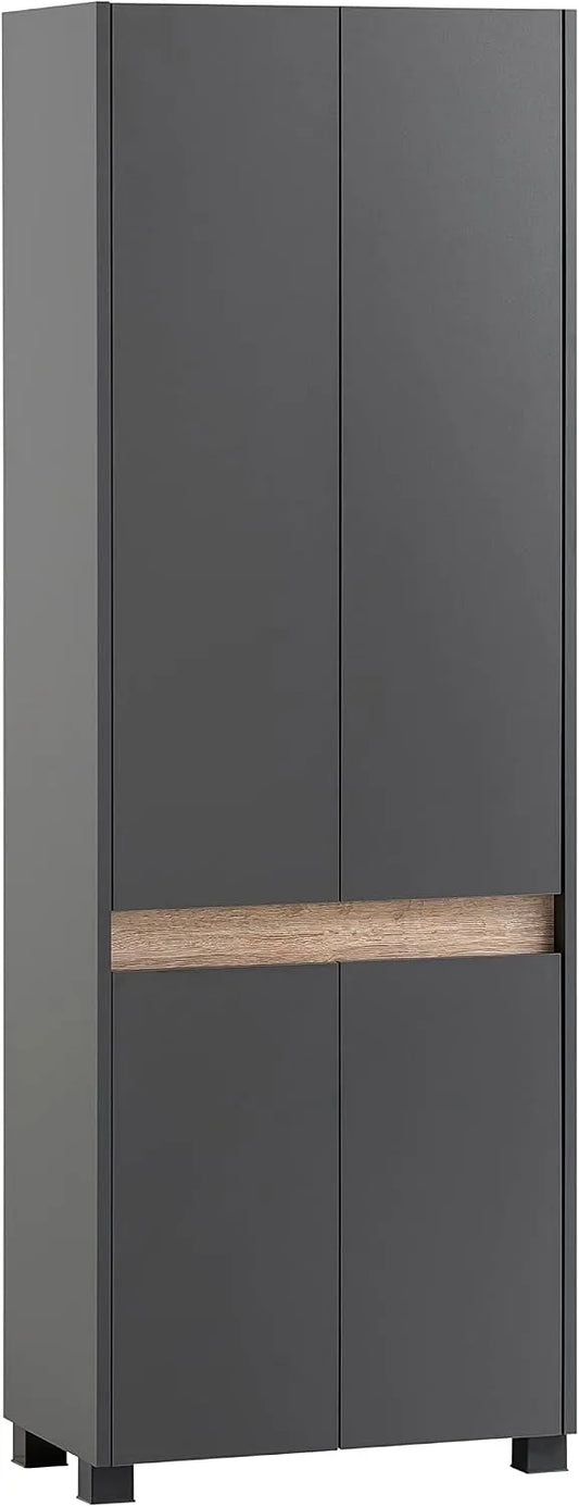 Schuhschrank und Schuhkommode: anthrazit