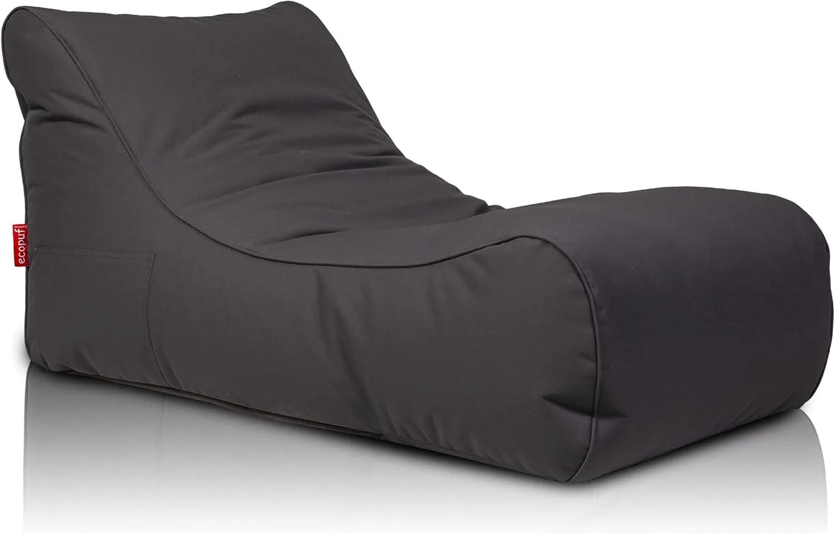 Sitzsack — M11, wetterfest, 115 × 65 × 60cm, grau, mit Stoffbezug