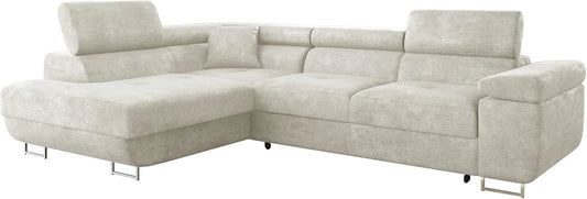 Ecksofa und Wohnlandschaft — Torezio, L-Form, linke Ausrichtung, mit Bettkasten, mit Schlaffunktion