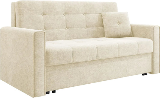 Ecksofa und Wohnlandschaft – Bettsofa Farbauswahl, mit Bettkasten, mit Schlaffunktion, mit Kissen, 3 Sitzer, 3-Sitzer