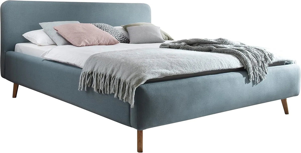 Polsterbett und gepolstertes Bettgestell: 160 × 200 cm, 4000, mit Stoffbezug