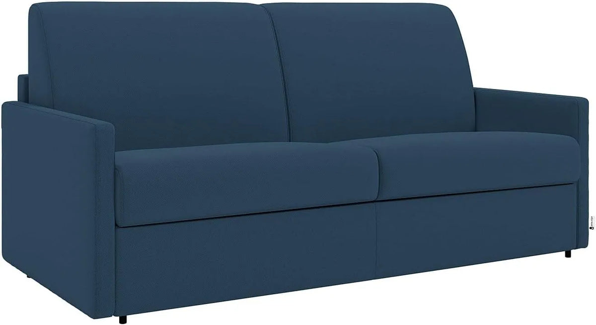 Vente-unique – CALIFE, 140 cm, 18 cm, blau, mit Stoffbezug