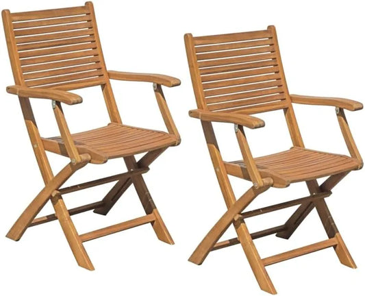 Gartenstühle – mit Armlehnen, 2er-Set