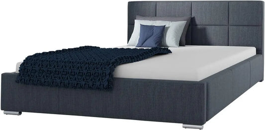 Polsterbett und gepolstertes Bettgestell: mit Bettkasten, mit Lattenrost, 13, 160 × 200 cm