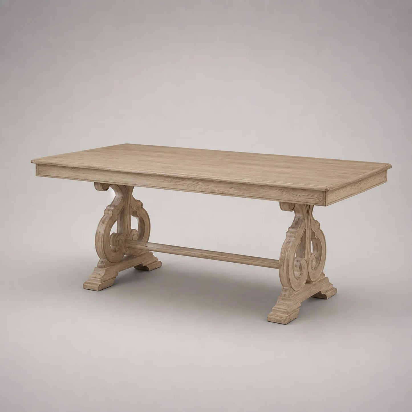 Esstisch Rechteckig Eiche Massivholz 200x100x75 cm Natur