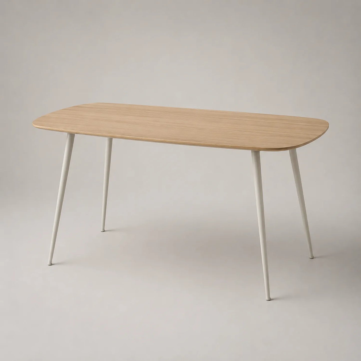 Esstisch Holzfurnier mit Metallbeinen 150x75x90 cm