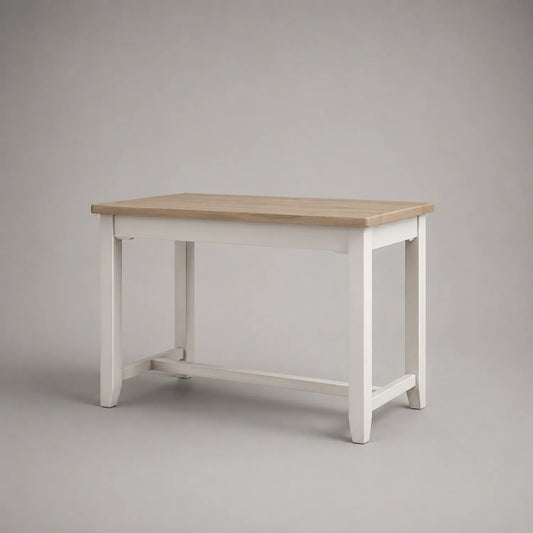 Holztisch rechteckig 120x75x75cm Eiche Weiß