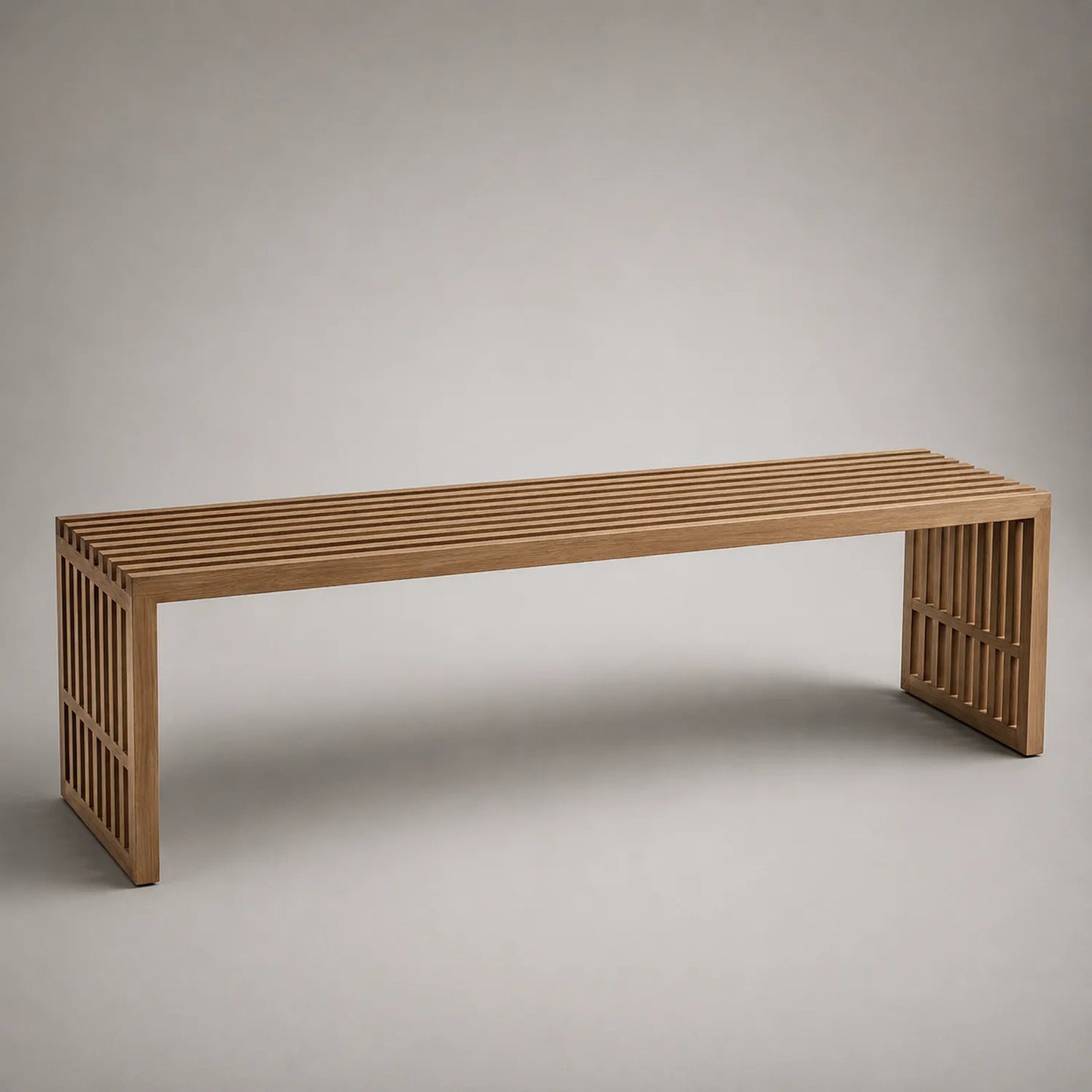 Holzbank aus Eiche 180x40x45 cm