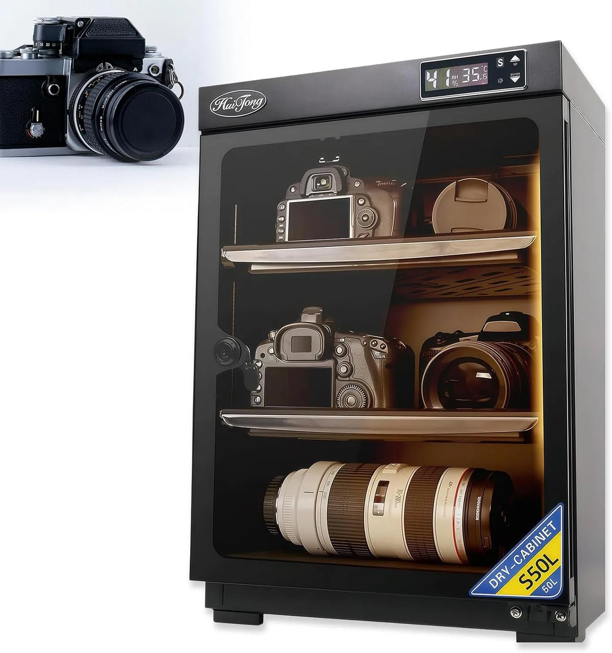 Trockenschrank, 50 L, für DSLR, BANGBANGJI, Elektronischer Feuchtigkeitsdichter Trockenschrank