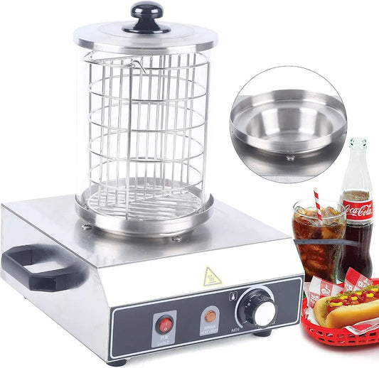 Würstchenkocher, Bockwurstwärmer, Würstchenwärmer, Wurstkocher, 350 W, 0 bis 85 °C, Edelstahl, Wärmefunktion, Profi
