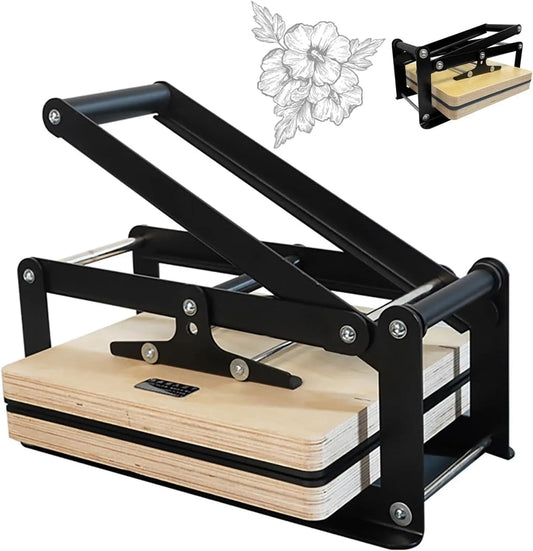 Druckpresse, 380 × 380 Mm, Holz, für Linolschnitt