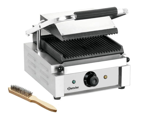 thermostatisch, Kontaktgrill, Kontaktgrill und Paninigrill, 1,8 kW, Gastronomie, Gusseisen, Edelstahl, für Gastronomie