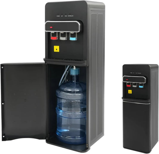 75W-55W Wasserspender, 20 L, 75 W, 55 W, Wohnzimmergestaltung, Schwarz, für Zuhause Büro Schlafzimmer Wohnzimmer
