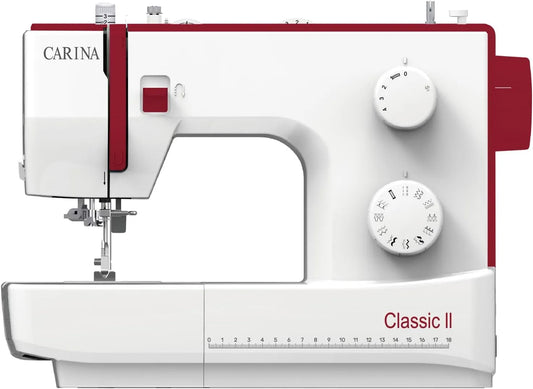 I 23 Fadenabschneider, Nähmaschine, elektrische Nähmaschine, 23 Stichprogramme, Weiß, CARINA