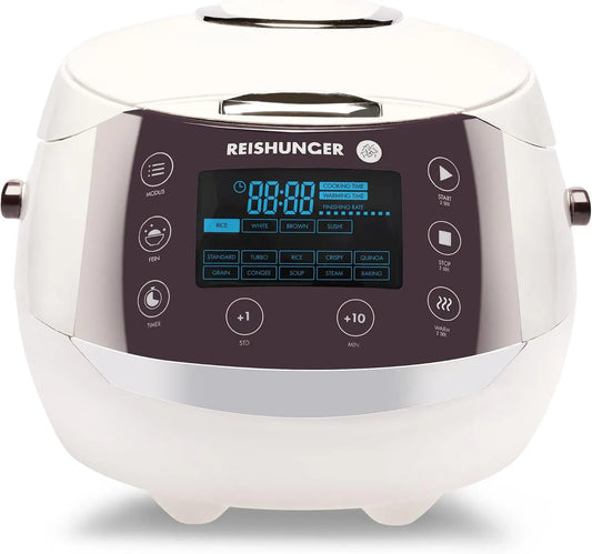Reiskocher, Dampfgarer, elektrischer Reiskocher, 1,5 L, Weiß, REISHUNGER