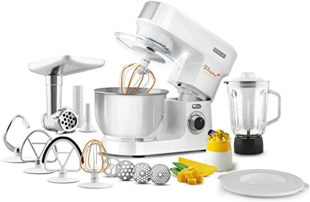 Küchenmaschine, 1000 W, LED-Beleuchtung, Edelstahl, Leistungsstarker 1000W Mixer, Edelstahl-Schüssel