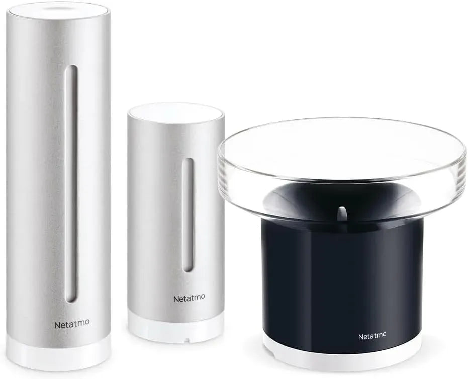 Wetterstation, Außensensor, Regenmesser, Funkwetterstation, für Innen und Außen mit drahtlosem Außensensor und intel