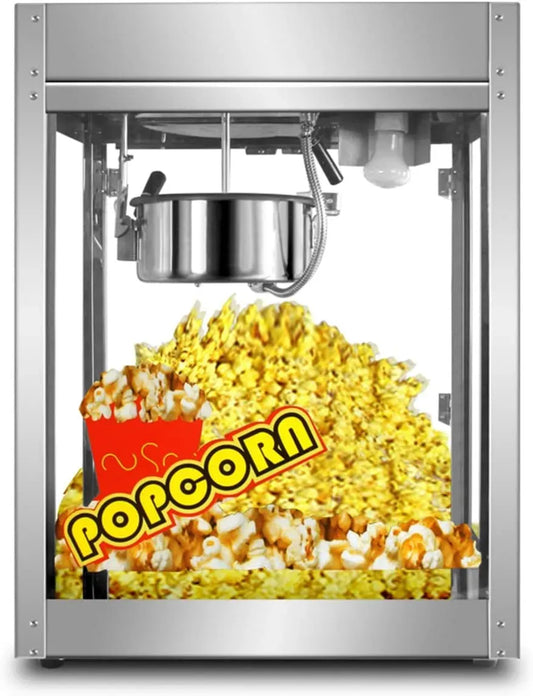 Multifunktions-Stall-Popcornmaschine, Popcorn Maker, Heißluft-Popcornmaschine, 1300 W, für Fettfreies Und Gesundes Naschen