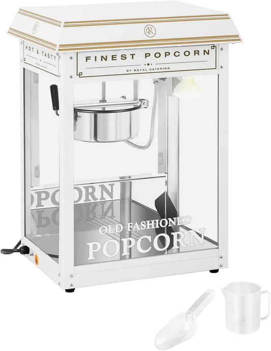 W 5 Popcornmaschine, Popcornmaker, 1500 W, 5 kg, Gastronomie, Weiß