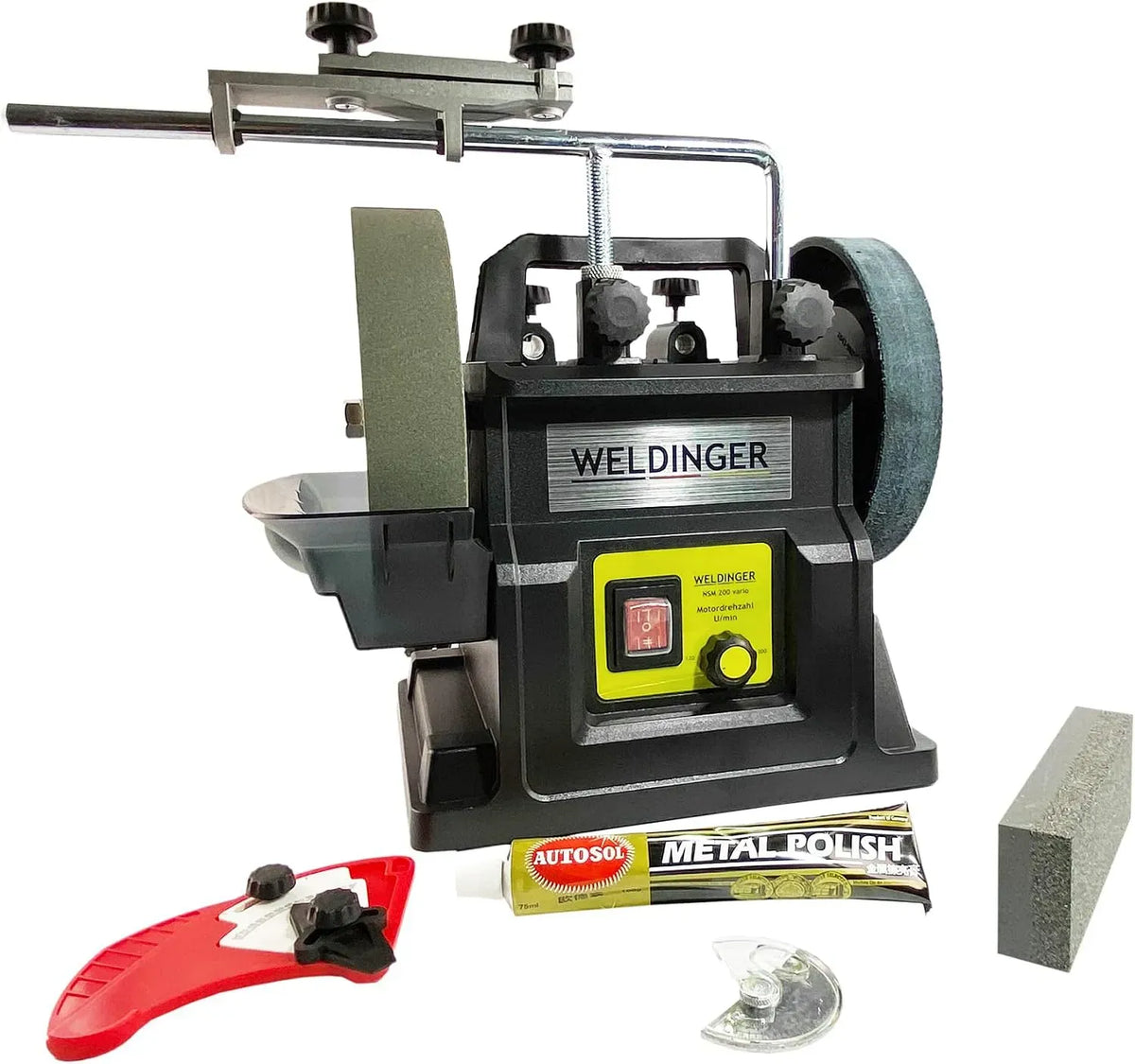 NSM 200 Schleifmaschine, Schleifgerät, Naßschleifer, 90 W, WELDINGER