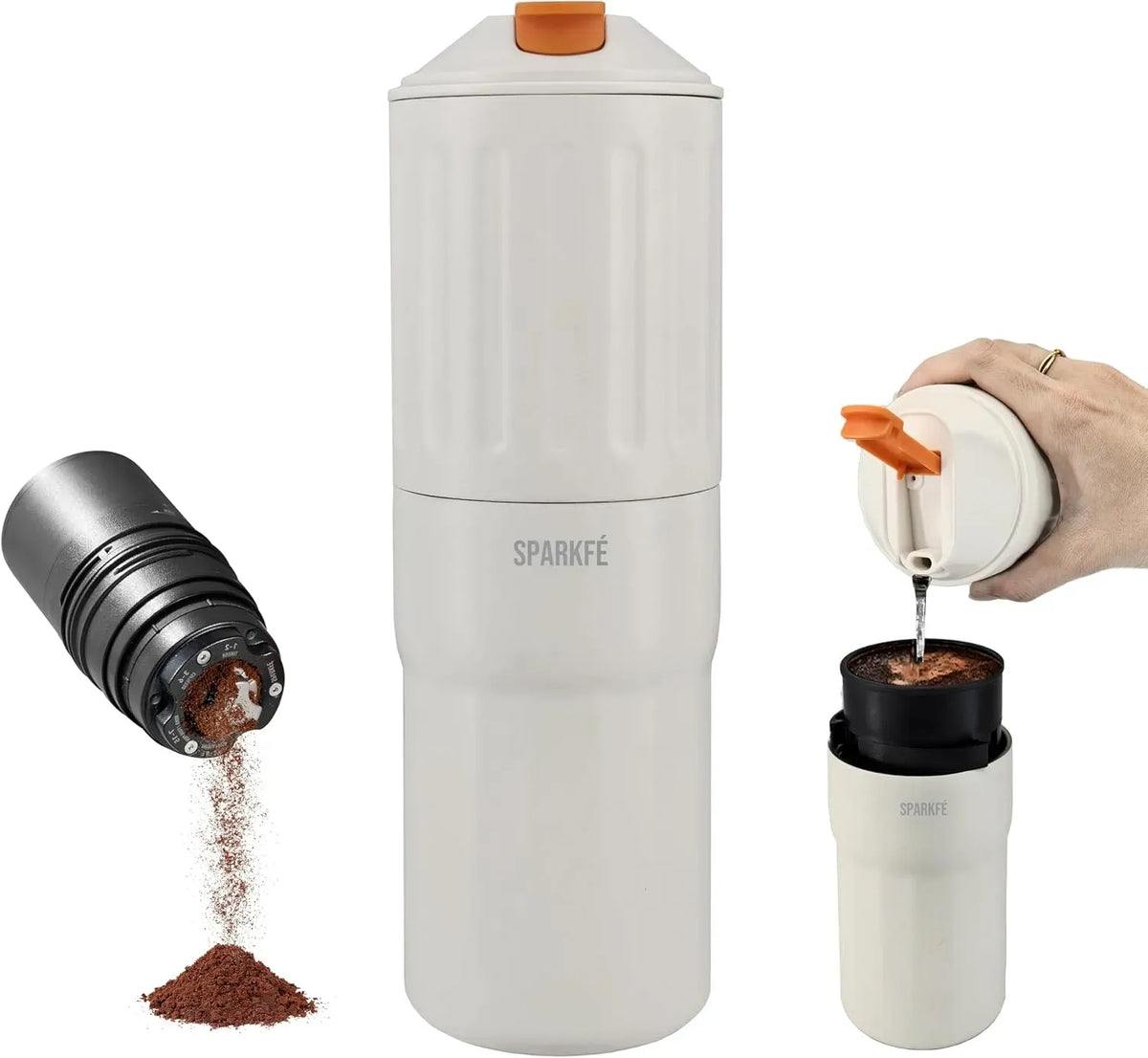 Kaffeemaschine, tragbar, Outdoor, Camping, Edelstahl