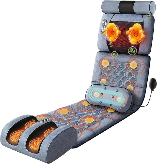 Massagematte, Wärmefunktion, für Entspannung, 10 Motoren