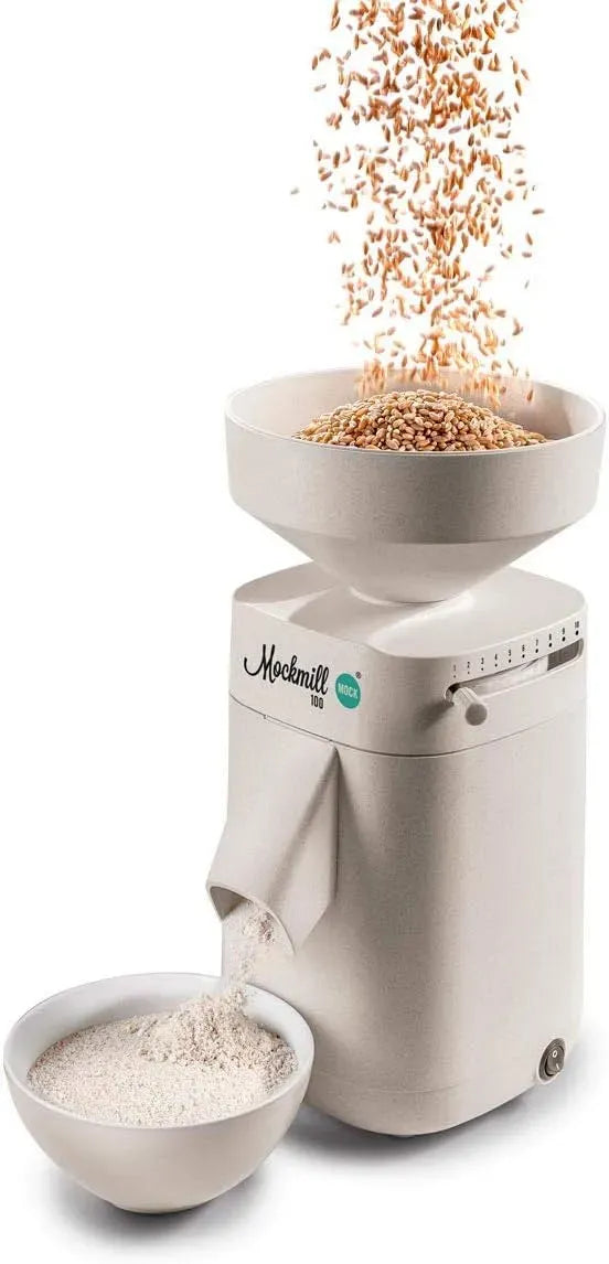 Getreidemühle, 600 W, Kornmühle, Kornmühle für Getreide, Mockmill 200 mit 600 Watt Getreidemühle