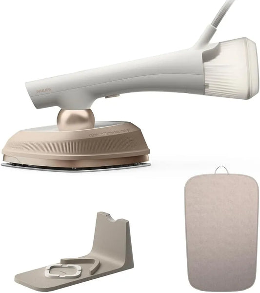 Philips 2-in-1 45g/min Bügeleisen, elektrisches Bügeleisen, 1800 W, 45 g, 200 ml, großer Wassertank, IPS-Panel, Dampf, Weiß
