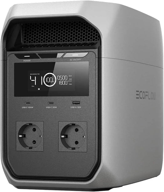 DELTA 3 LiFePO4-Batterie LiFePO4-Batterie, Solargenerator, Powerstation, 800 W, 600 W, 100 W, tragbar, USB, Camping, für Camping