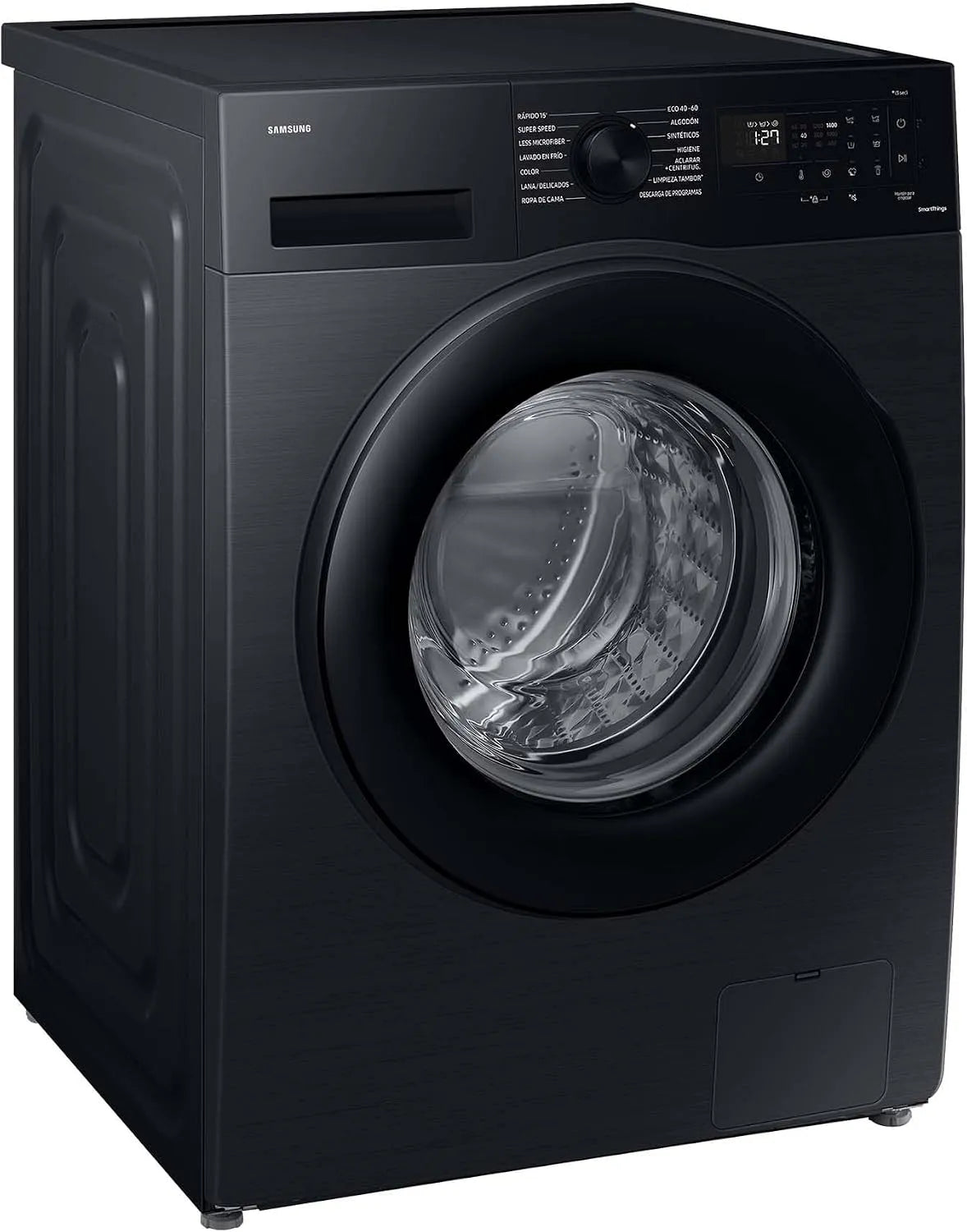 Samsung WW11DG5B25ABEG Waschmaschine, 11 kg, AI Ecobubble, Dampf, Hygiene, SmartThings, Schwarz, SuperSpeed 39 Min, SmartThings AI Energy Mode, -10%