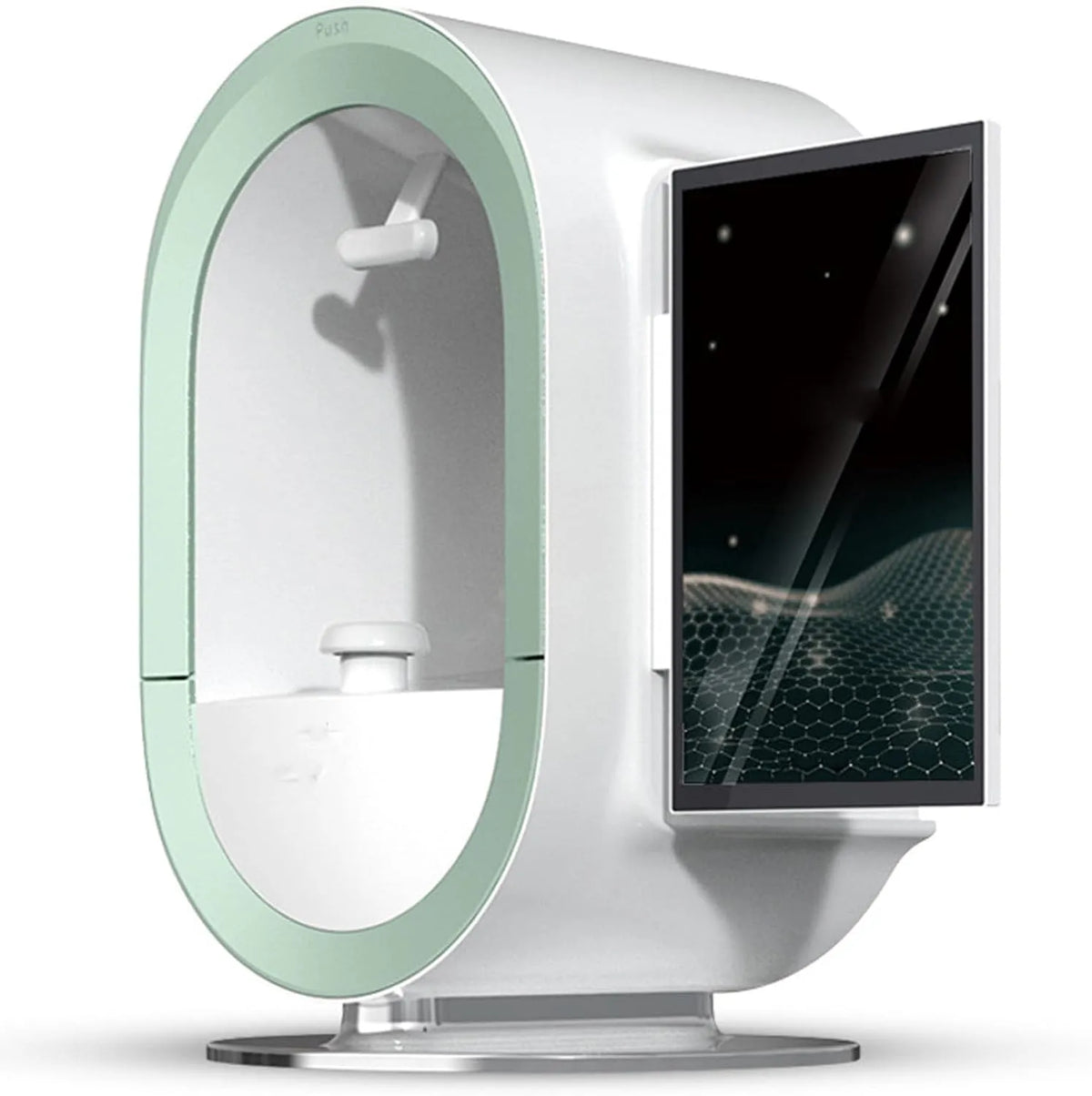 3D-Hautfeuchtigkeitsanalysator Hautanalysator-Maschine, Farbanalysatormaschine, 3D-Optik, Grün, Gesichtshaut-Testgerät