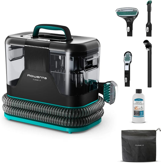 Rowenta 2.3-Liter-Tank IN5020F0 Fleckenreiniger, Teppichreiniger, Teppich- und Polsterreinigungsgerät, 750 W, tragbar, Schwarz
