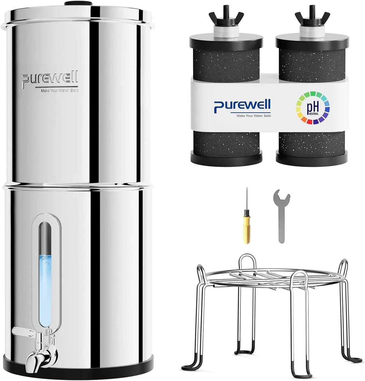 Schwerkraft-Wasserfilter, Trinkwasserfiltersystem, 8,5 L