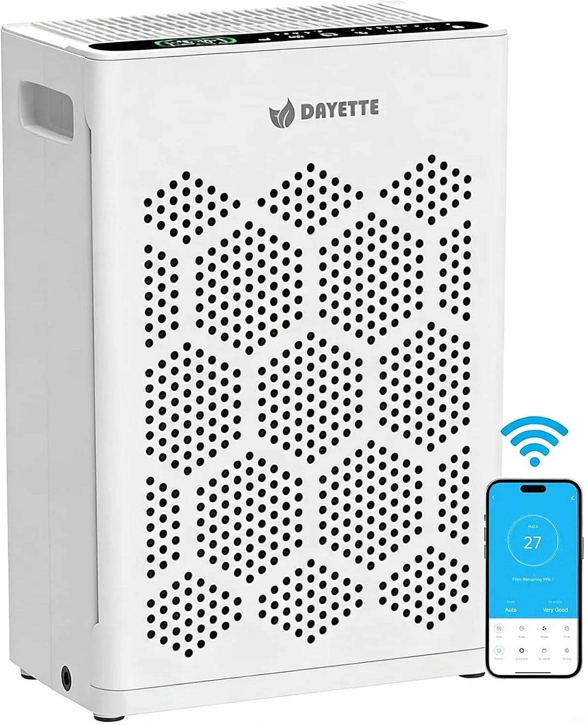 Luftreiniger HEPA 14 14-Filtern, 250 m³/h, 22 dB, Timer, App, leise, App-Steuerung