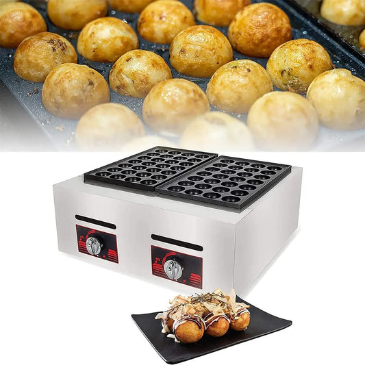 Antihaft-Oktopus-Kugelmaschine, Takoyaki Maker, 56 L, Restaurant, Antihaftbeschichtung, Wärmefunktion, für Zuhause oder Restaurant